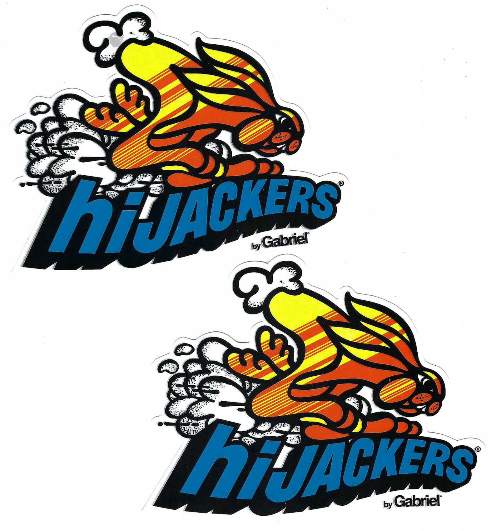 Hijackers Shocks Racing Decal Stickers Vintage Set of 2 Etsy