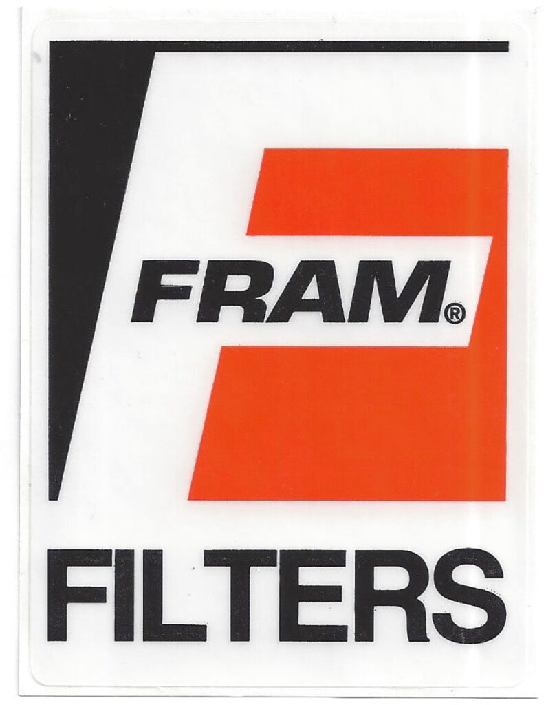 Fram Filters Racing Decal Sticker 3 Inches Long Size Vintage Etsy