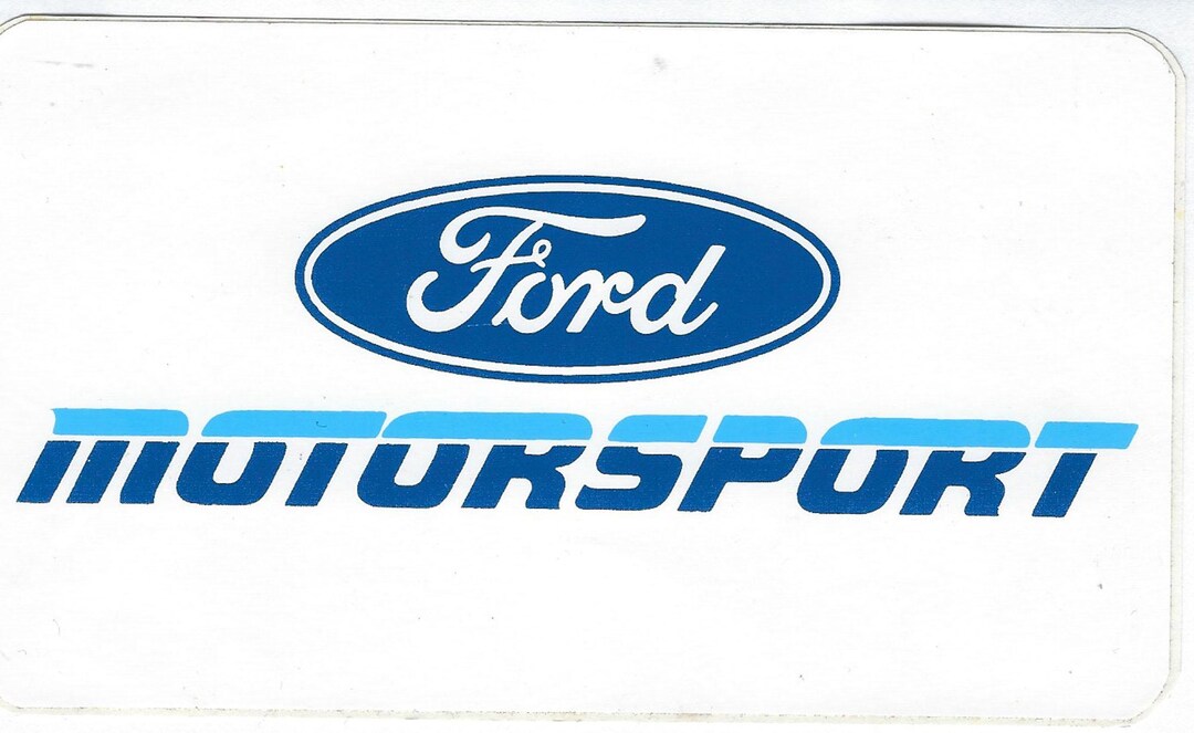 Ford Motorsport Racing Decal Sticker Vintage Style 2 Etsy