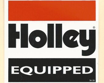 Holley equipped Racing Decal 3-1/2 Inches Long Size