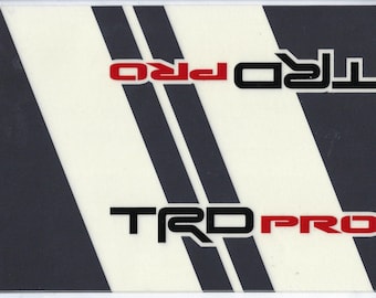 TRD Pro Racing Decal Sticker Sheet Pair 10-3/4 Inches Long