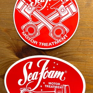 Sea Foam Racing Decals Sticker Set of 2