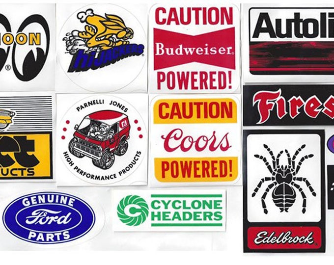 Vintage Racing Decals Stickers 15 Moon STP Wynn's Etsy Australia