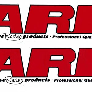 ARP Racing Decal Sticker 11 Inches Long Size Vintage Set of 2