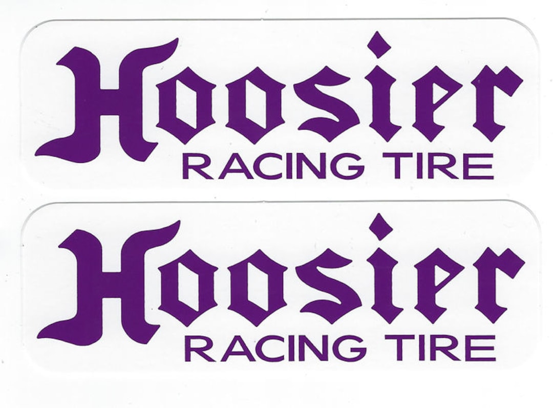 Hoosier Reifen Racing Aufkleber Aufkleber 5-1 / 4 Zoll lang Größe