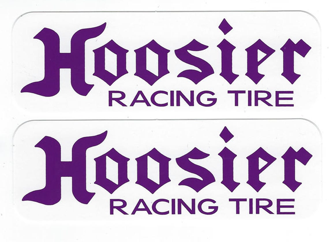 Hoosier Tires Racing Decals Stickers 51/4 Inches Long Size Etsy