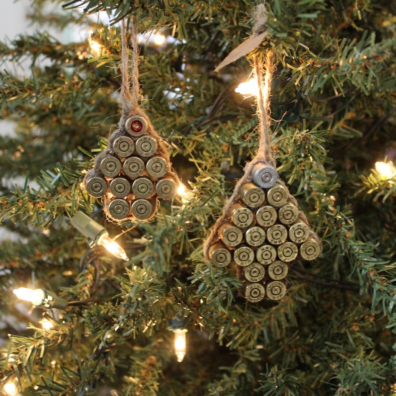 Bullet Ornaments Casing Shotgun Shell Christmas Tree 9mm 45cal Etsy