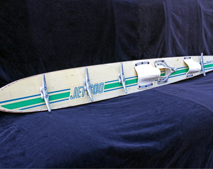 Vintage Solid Wooden Water Ski Coat Rack With 5 Boat Cleats Etsy