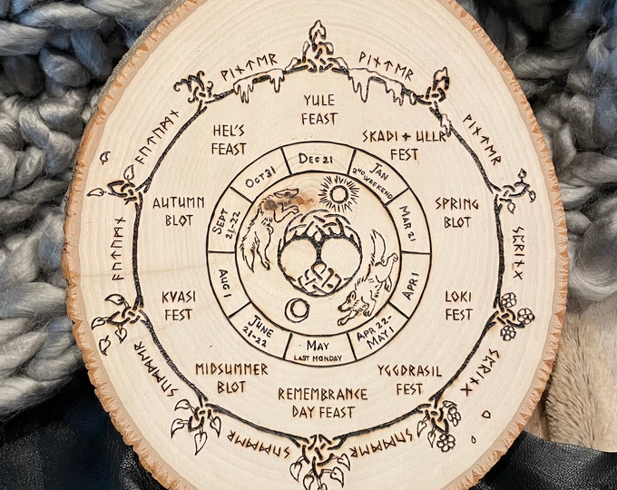 Norse Pagan Calendar Norse Holidays Viking Calendar Viking Holidays Etsy