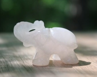 Rose Quartz Elephant