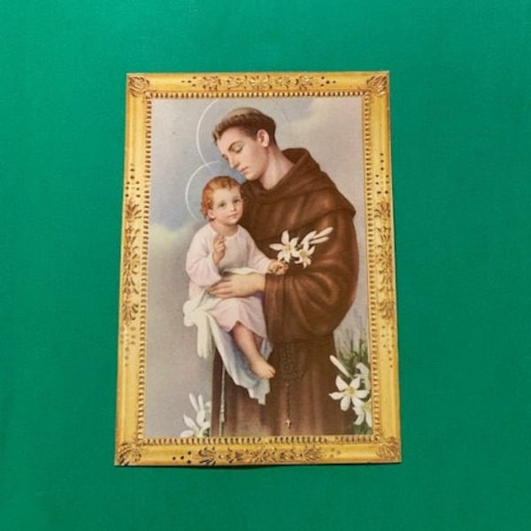 Saint Anthony Holy Card * San Antonio De Padua * Patron Saint Of Lost Things * For life's lost and found