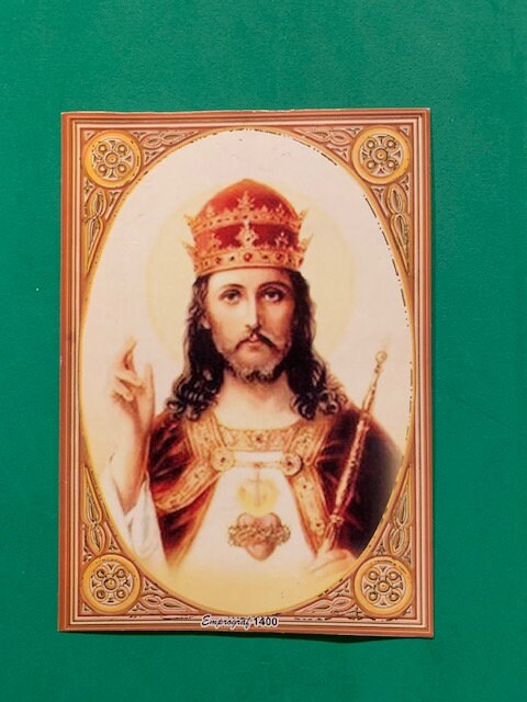 Chro Rey Cristo Rey Holy Card * Cristo Rey Colombia * Cristo Rey Brazil * Cristo ...