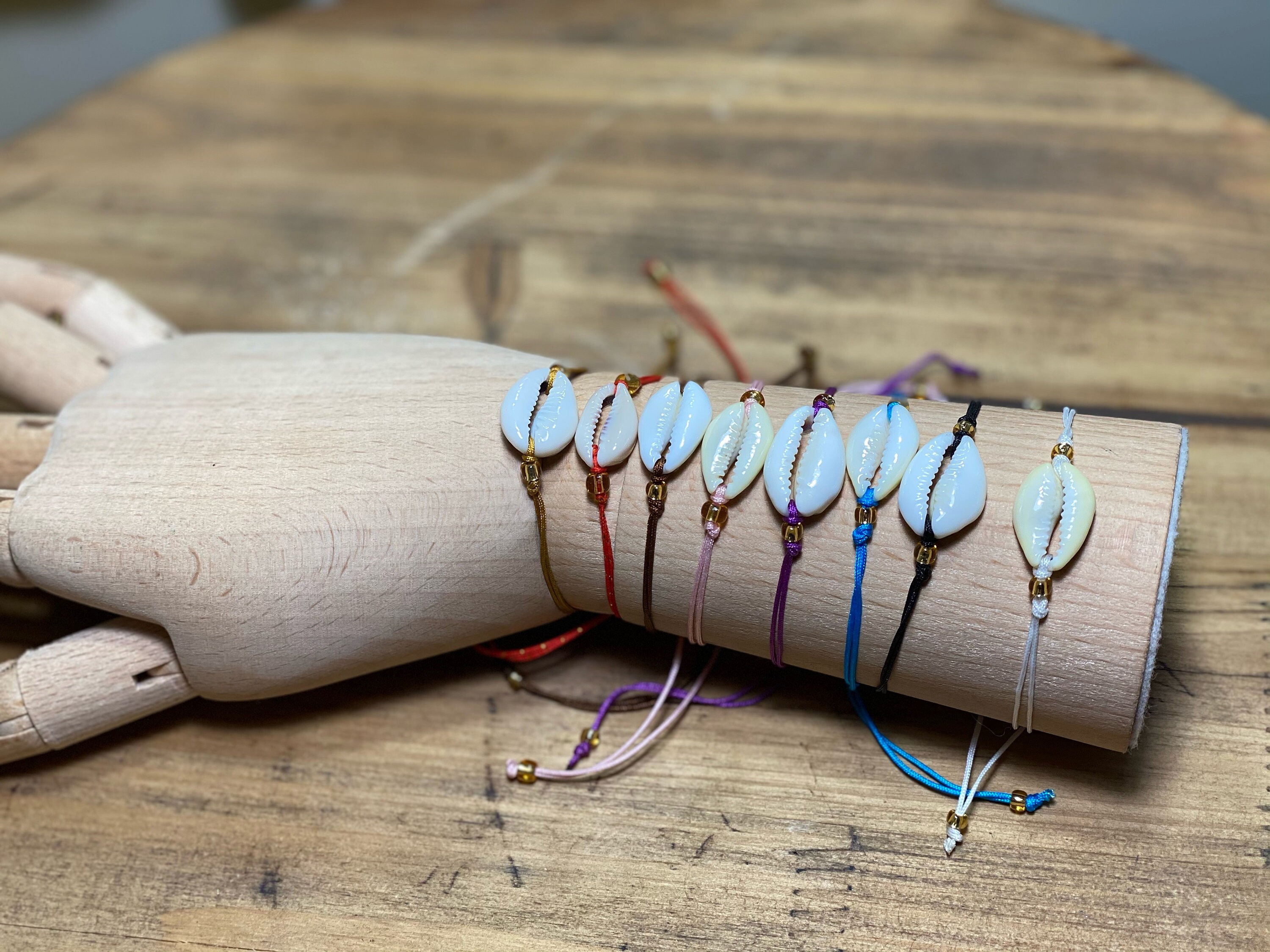 Cowley Shell Bali Handmade Adjustable Bracelet Etsy