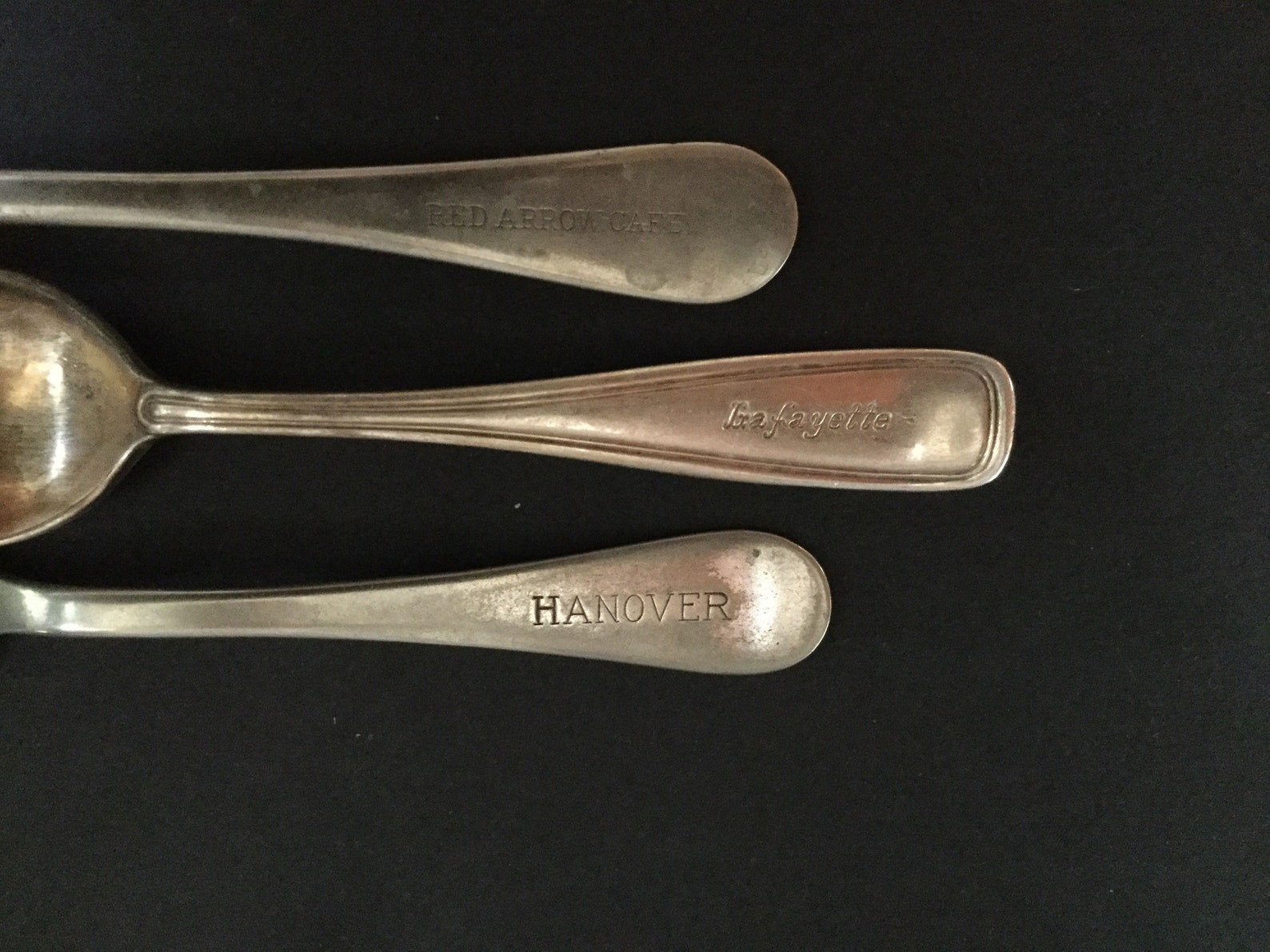 Vintage Hotel Silver Spoons Group of 3 Etsy