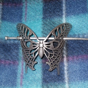 Hair Stick 3 1/4"  Viking Hair Slide Celtic Butterfly Hair Jewelry HS20