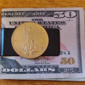 Elegant Vintage Coin Black Money Clip MCSGDE