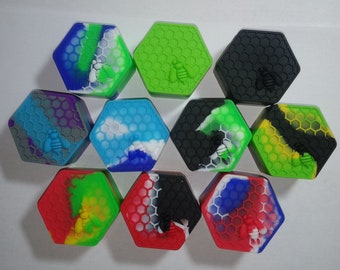 Molded Silicone Bee Containers 26ML Non-Stick Container Colorful NEW