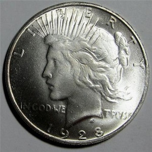 Trick 1928 Two Face Peace Dollar Novelty Coin TFC 14