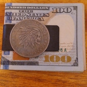 Elegant Vintage Coin Black Money Clip MCHIMD