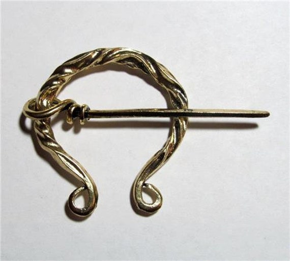 Cloak Pin Brass Metal