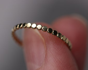 goldfilled ring, ring with plate, stacking ring, 14K goldfilled stacking ring, band ring, mini gold ring, engagement ring