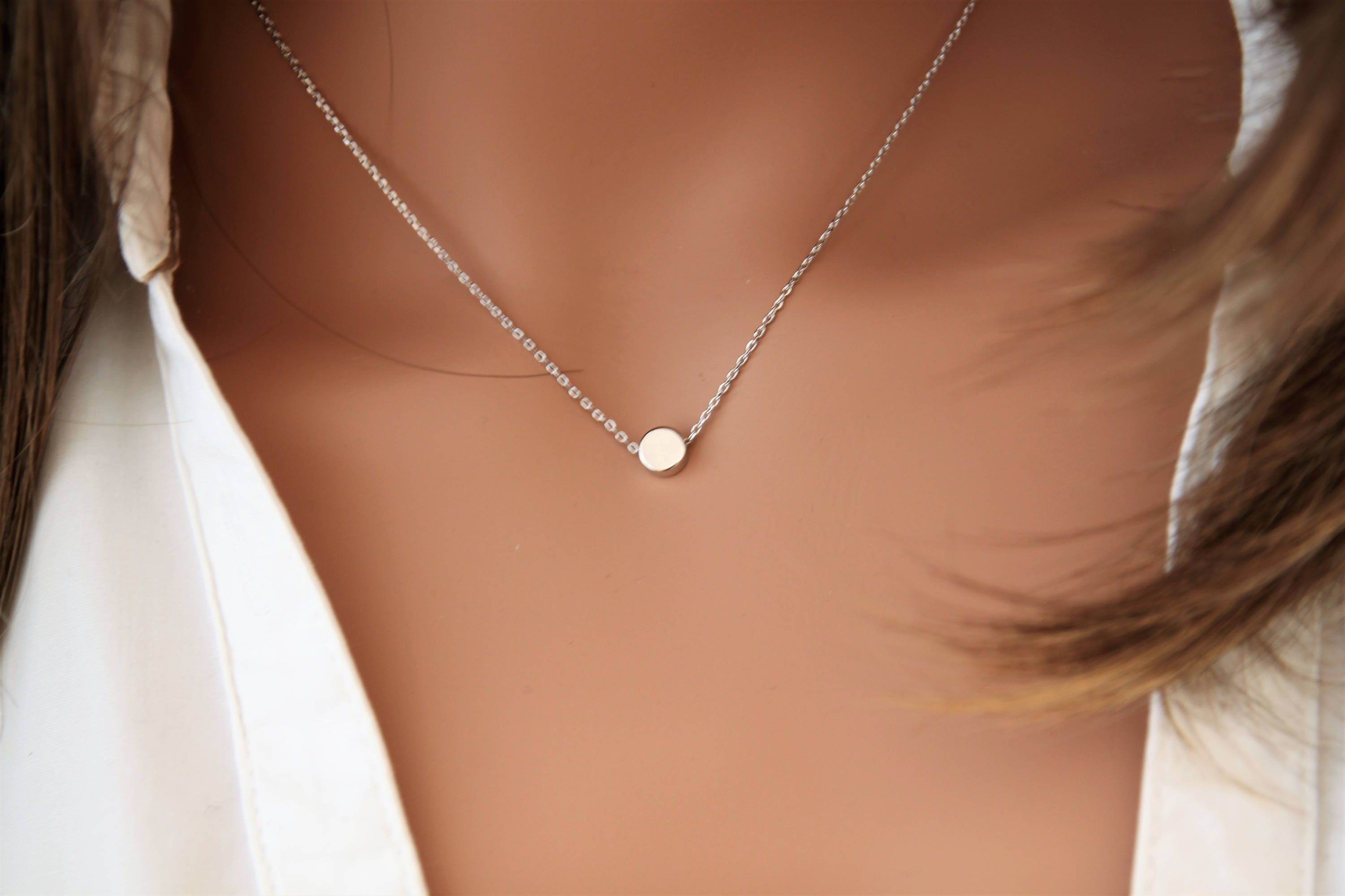Diamond & Ruby Dot Necklace – YI COLLECTION