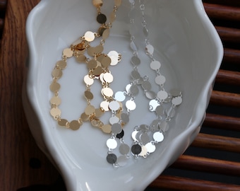 Choker with plates, silver chain, gold plate choker, plate chain, choker, trend, jewelry with plates, plate choker