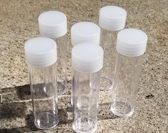 Kunststoff-Tube-Organizer, 5 oder 10 Count, klare Cent-Tubes für Farbe, Samen, Münzen