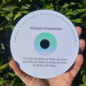 Solfeggio Frequency CD Collection, Meditation Music (10 Audio Disc Set) Printed Label