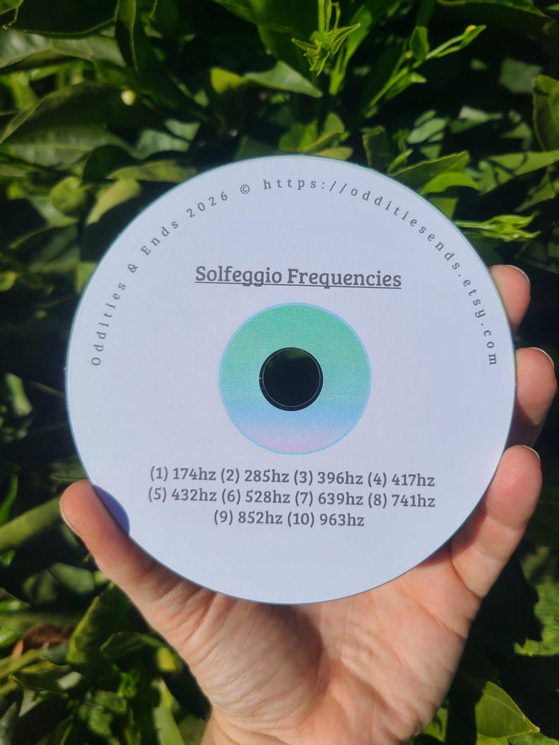 Solfeggio Frequency CD Collection, Meditation Music (10 Audio Disc Set) Printed Label