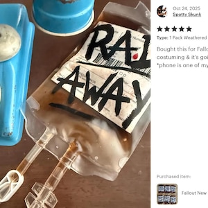 Fallout New Vegas RadAway Pack Prop Bag Replica, Cosplay Accessory, Post-Apocalyptic IV, Gamer Gift image 6