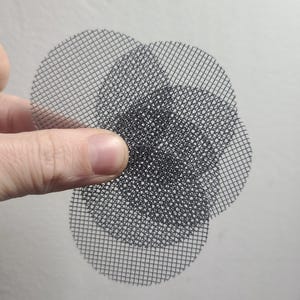 2 Inch Flower Pot Mesh Pads (10 Pack), Polyethylene Bonsai Mesh Drainage Hole Screens for Plant Pots, Garden & Potting Drainage Solutions
