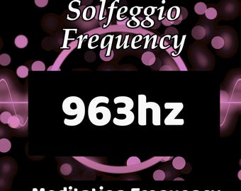 Solfeggio Frequency 963hz CD, Meditation Music Physical Media Divine Connection Balance Audio
