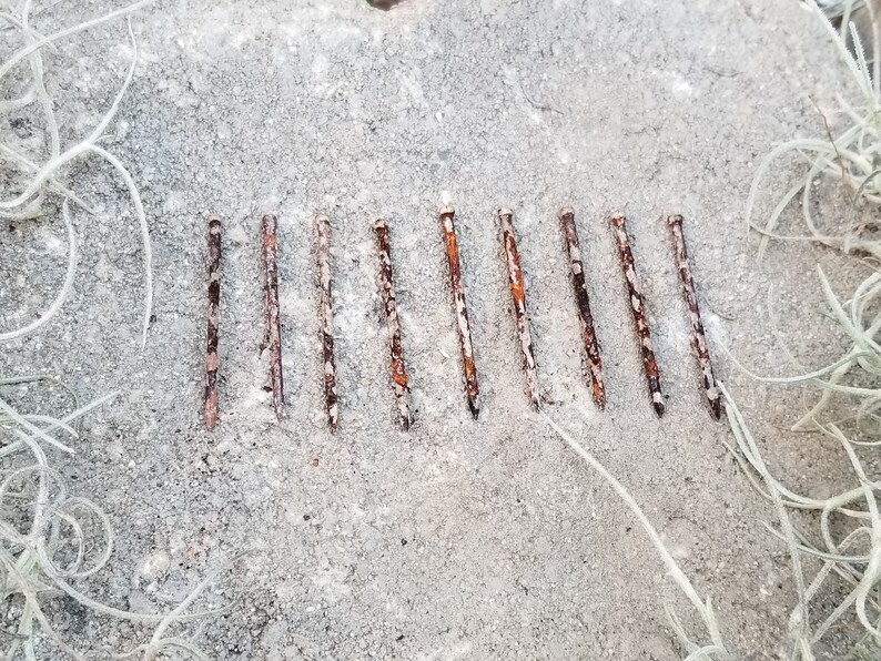 9 Vintage Coffin Nails Rusty Nails Hoodoo Magic | Etsy