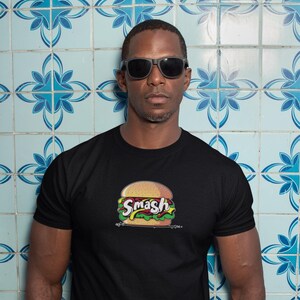 Camiseta gráfica de desenho animado Smash Burger, camiseta unissex de algodão, camiseta engraçada Smash or Pass, camiseta de cozinha Blackstone, frete grátis