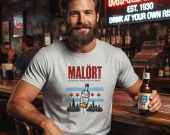 Malort T-Shirt | Kick your mouth in the Balls! Meme | Chicago Inspired Design Funny Tee