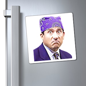 The Office Prison Mike Funny Kitchen or Beer Fridge Magnet Dunder Mifflin Gift Idea Free Shipping