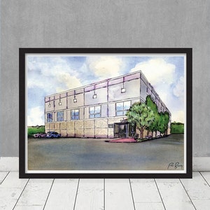 The Office Pam's Watercolor Dunder Mifflin Scranton Michael Scott Dwight Schrute Pervert Flyer Jim Replica Prop Gift Wall Art TV Show image 4