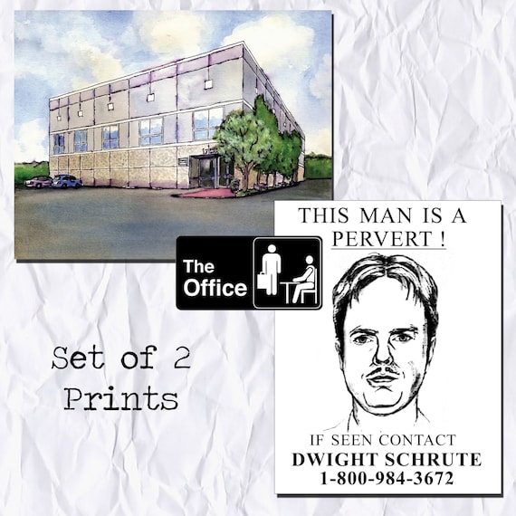 The Office Pam's Watercolor Dunder Mifflin Scranton 