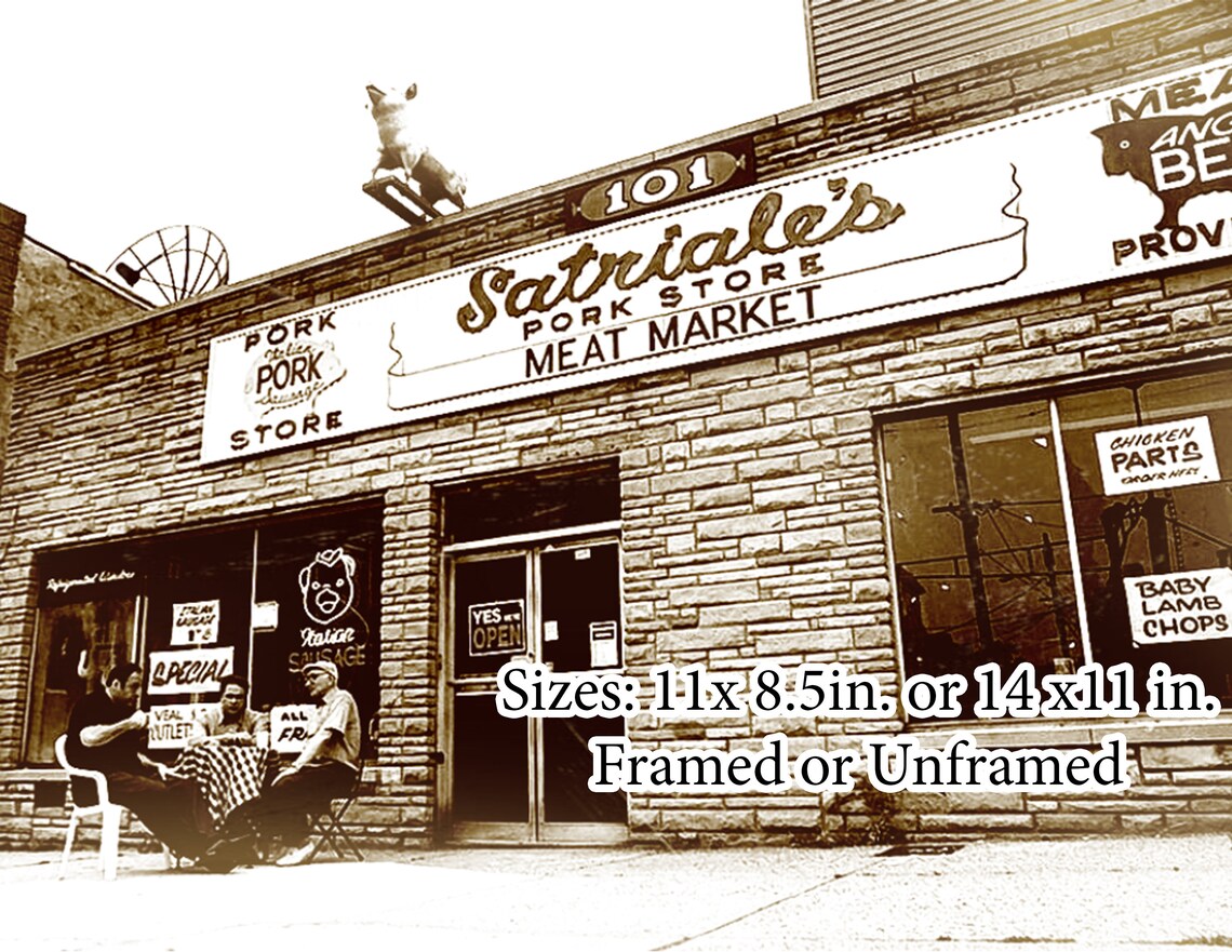 The Sopranos Satriale's Pork Store Meat Market Artwork Etsy