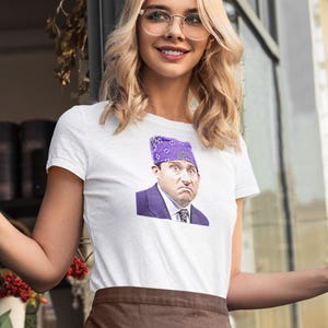 The Office Prison Mike T-Shirt Unisex Cotton Tee Shirt is available in multiple colors Dunder Mifflin Christmas Gift Idea