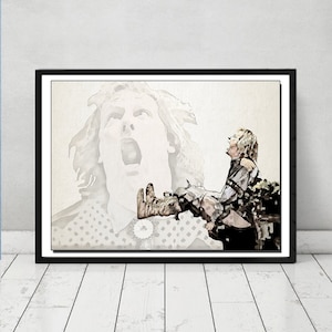 Dumb and Dumber Harry Bathroom scene funny toilet scene print art Lloyd Movie Poster Gift