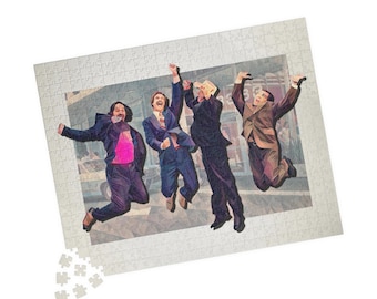 Anchorman hilarious Ron Burgundy movie Custom Jigsaw Puzzle choose your size (120, 252, 500-Piece)
