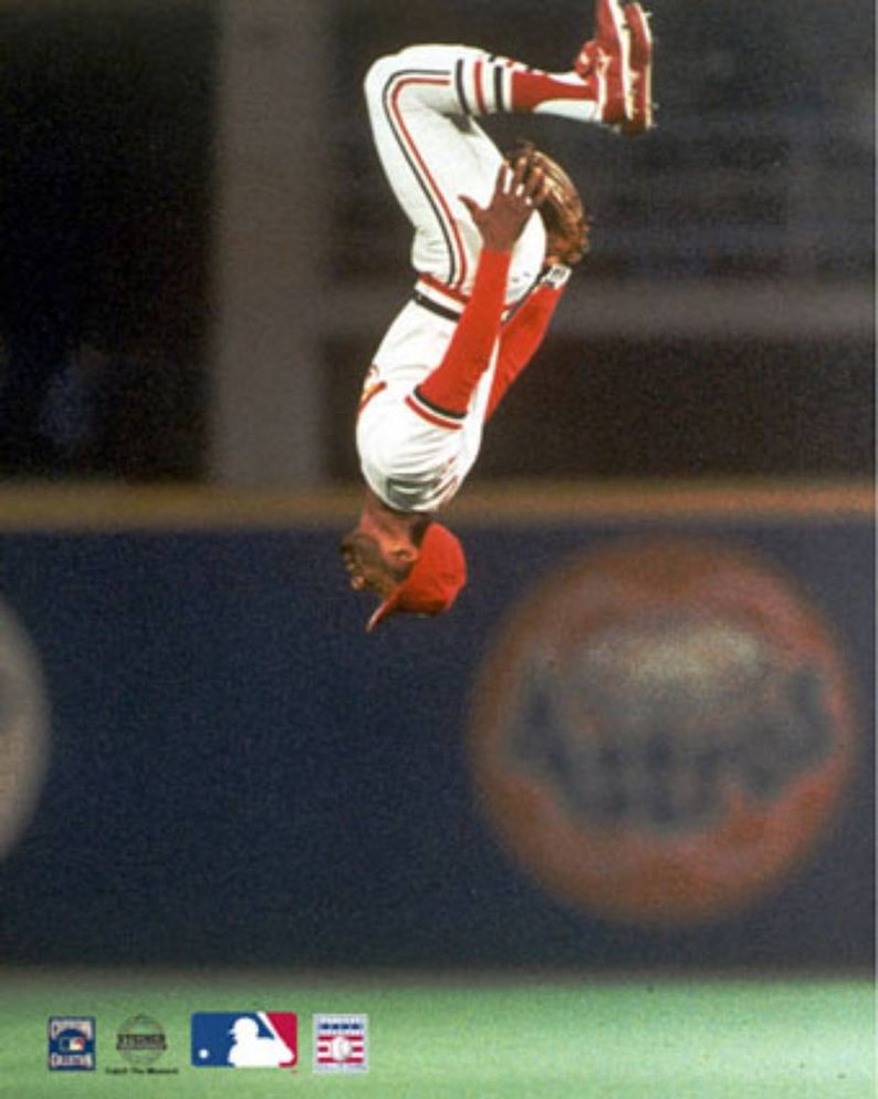 Ozzie Smith Backflip Custom Art Print, St Louis Cardinals Man Cave Decor bild 6