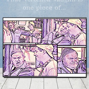 Billy Madison Adam Sandler Chris Farley That Veronica Vaughn is one piece of I Funny Meme Art Poster Print Christmas Gift