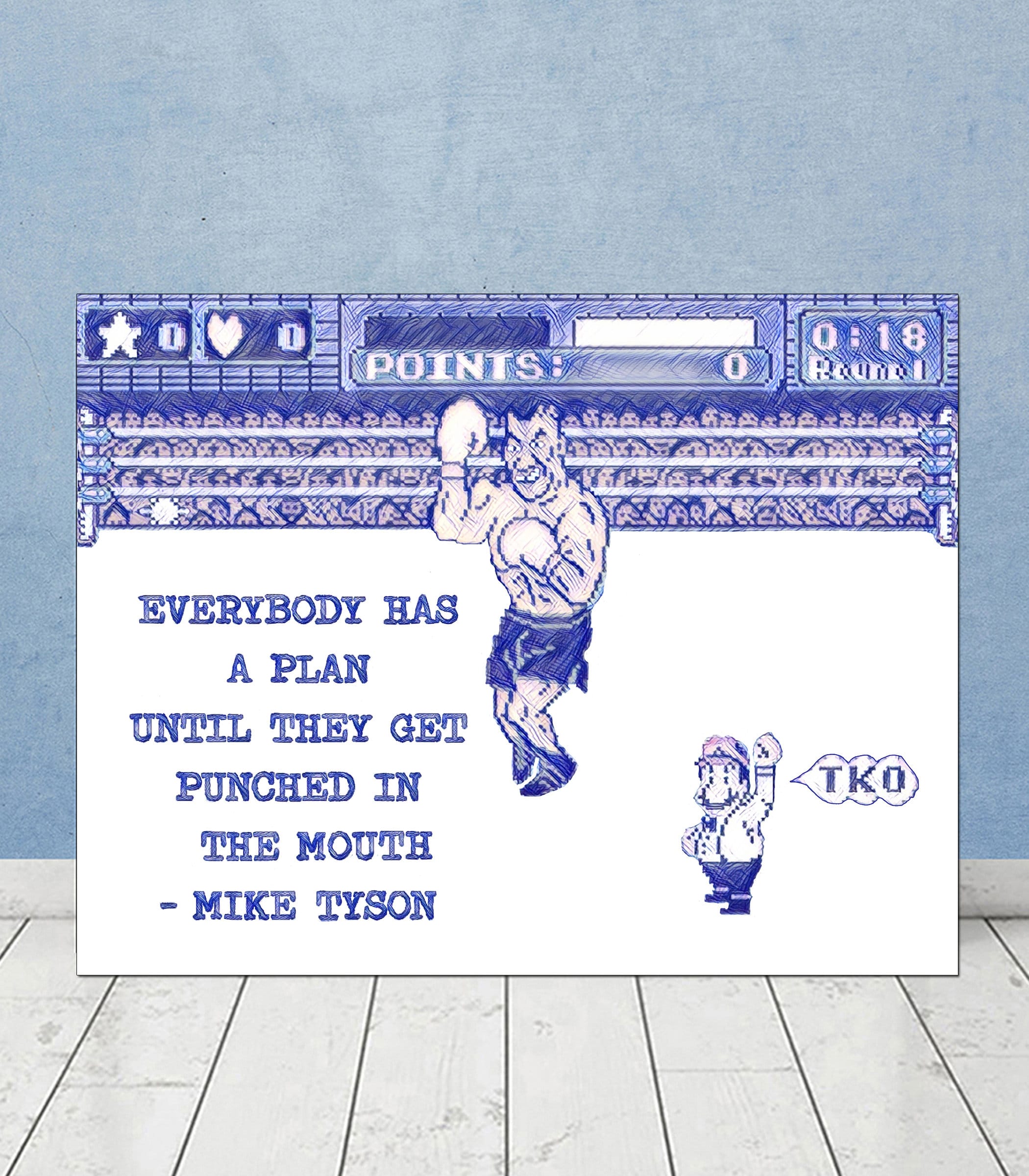 Mike Tyson Punch Out Everybody Has A Plan Until They Get Etsy Mike Tyson Punch Out Everybody Has A Plan Until They Get Etsy