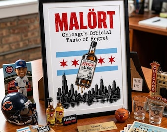 Malort Meme Art | Choose from different Meme's Sizes and Frames | Custom Print for Office or Man Cave Gift