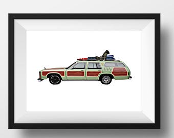 Family Truckster Art Print, National Lampoon's Vacation Car