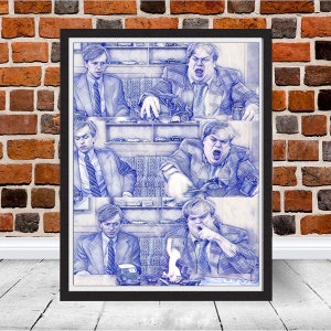 Tommy Boy Chris Farley Art Gift funny Callahan Brake Pads Scene Movie Print Framed Christmas Poster image 3