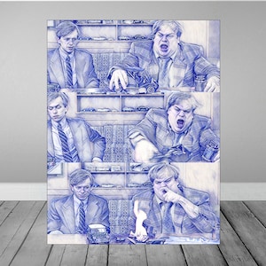 Tommy Boy Chris Farley Art Gift funny Callahan Brake Pads Scene Movie Print Framed Christmas Poster
